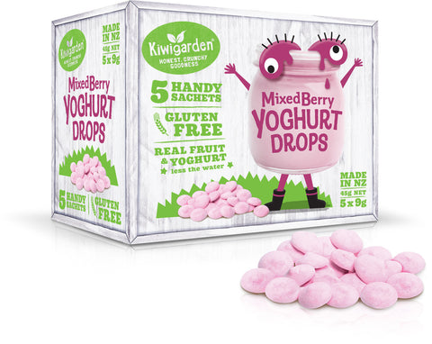 KiwiGarden - Mixed Berry Yoghurt Drops (5 Pack) 45g
