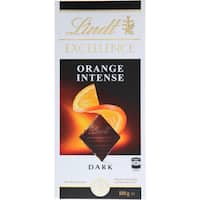 lindt chocolate block excellence intense orange 100g
