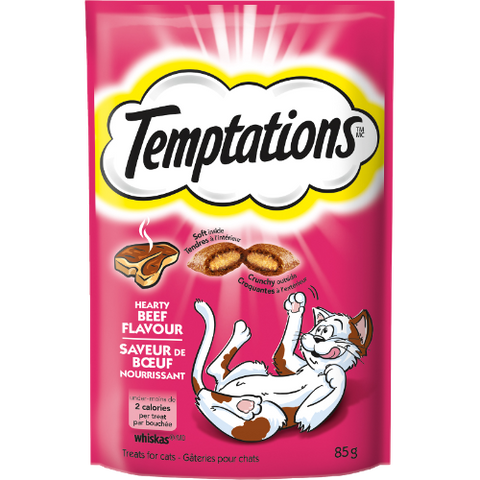 Whiskas Temptations Hearty Beef Treats For Cats 86.7g
