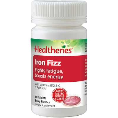 Healtheries Iron Fizz Chewable 60ea