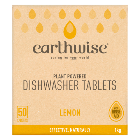 Earthwise Lemon Plant Powered Dishwasher Tablets 50ea
