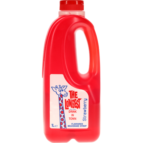 Longest Drink Strawberry Milkshake Syrup 1l