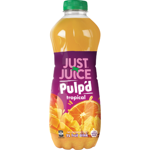 Just Juice Pulp'd Tropical Fruit Drink 1l