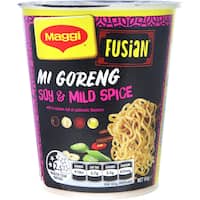 maggi fusian instant noodles cup soy & mild spice mi goreng 64g