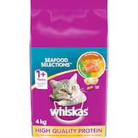 whiskas adult dry cat food seafood selections 4kg