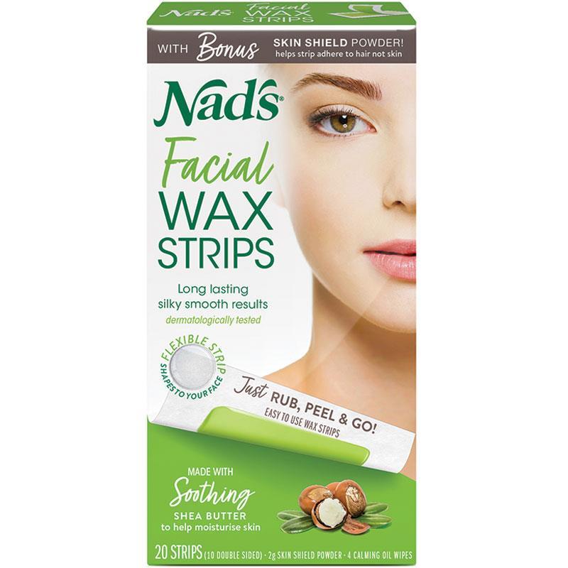 nad's facial wax strips 20 HORO.co.nz