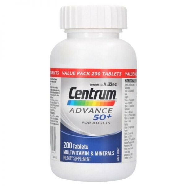 CENTRUM ADVANCE 50+ MULTIVITAMIN 200 COUNT HORO.co.nz