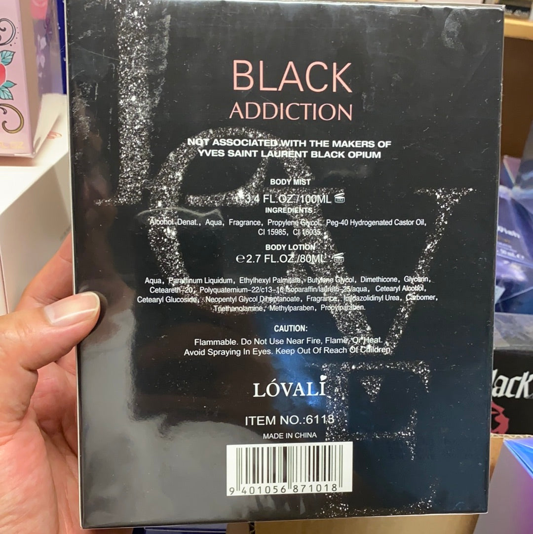Lovali Black Addiction pieces set – - Main Image