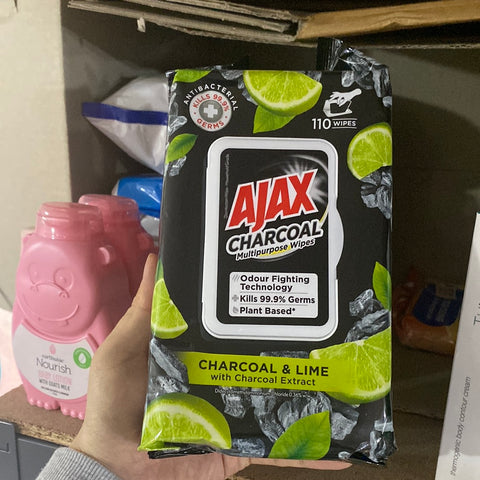 Ajax charcoal wipes 110s