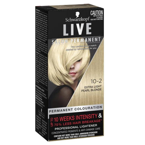 Schwarzkopf Permanent LIVE Colour 10.2 Extra Light Pearl Blonde