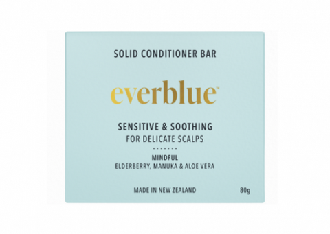 everblue naturals solid conditioner bar mindful: sensitive & soothing 80g