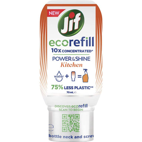 jif power & shine  kitchen cleaner eco refill 10x concentrate 70ml