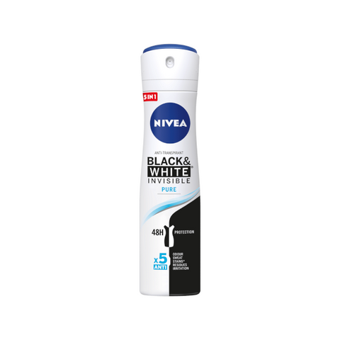 nivea for women black and white invisible pure 150ml