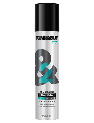 toni & guy brushable flexible hairspray 250ml