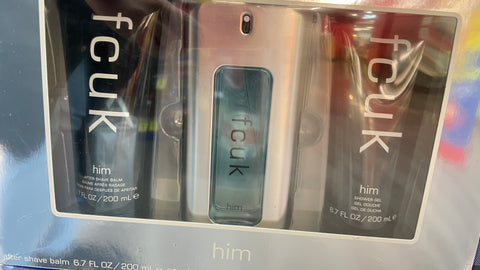 fcuk him eau de toilette 100ml 3 pcs Set