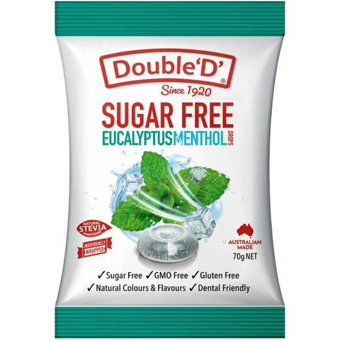double d sugarfree eucalyptus menthol 70g