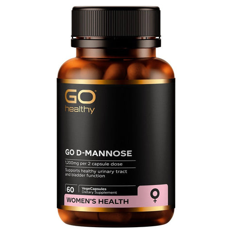 go healthy d-mannose 1200mg 60 vege capsules