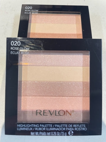 revlon blush highlight palett rose glow