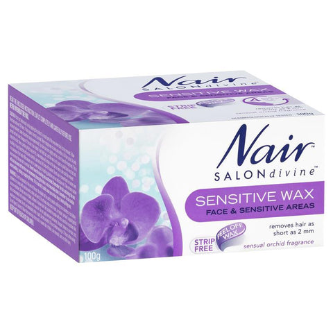 nair salon divine sensitive wax for delicate areas 100g