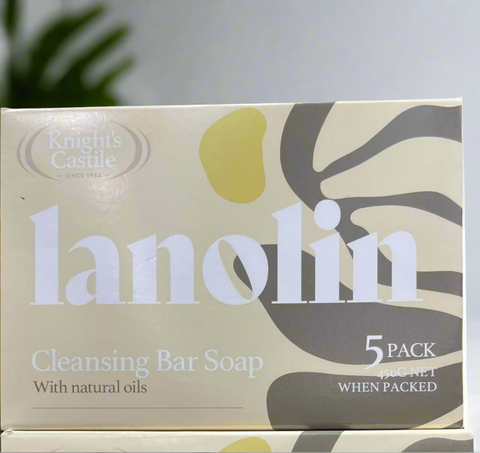 Knights Castile Original Lanolin Soap 5pk