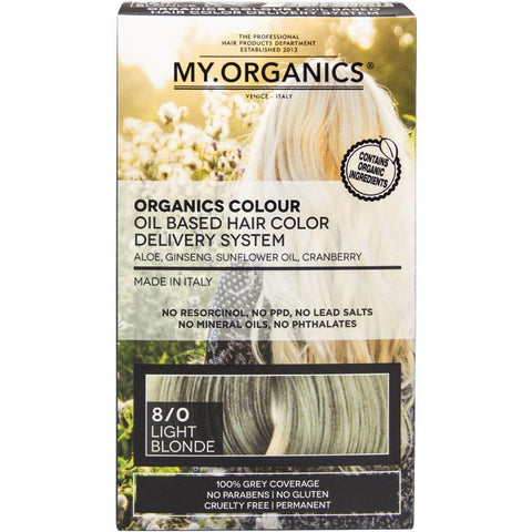my organics organic hair colour 8/0 Light Blonde