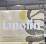 Knights Castile Original Lanolin Soap 5pk