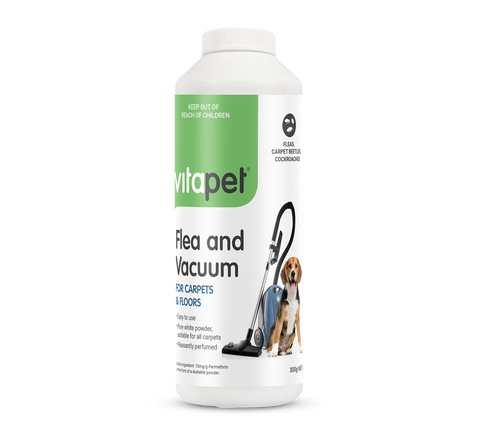 vitapet flea treatment vacuum powder 300g