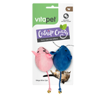 vitapet cat toys crazy mice  catnip 2pk