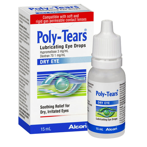 Poly-Tears Lubricating Eye Drops 15ml