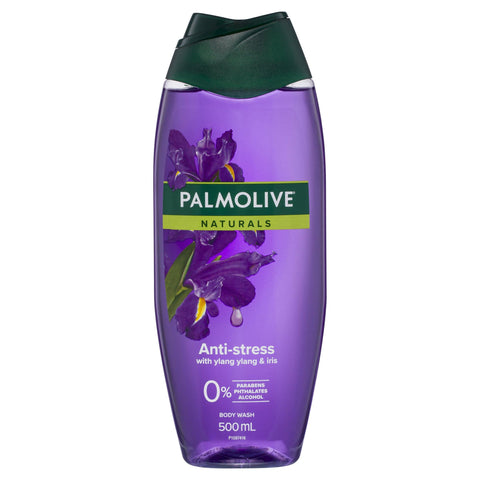 Palmolive Naturals Anti-Stress Body Wash With Ylang Ylang & Iris 0% Parabens Recyclable 500ml