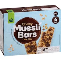 countdown muesli bars chocolate chip 6pk