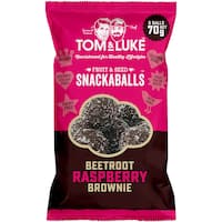 tom & luke snack balls beetroot & raspberry brownie 70g