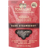 tom & luke snack balls dark chocolate & strawberry 88g