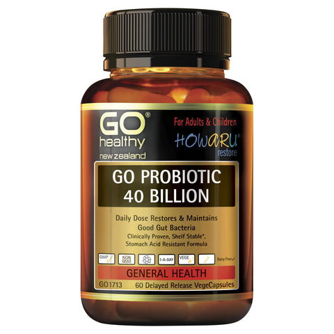 GO Healthy GO Probiotic 40 Billion 60 Capsules