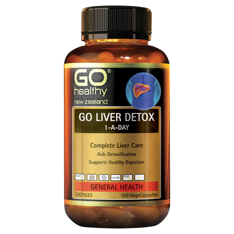 GO Healthy Liver Detox 1-A-Day 120 Capsules