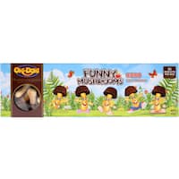 oki doki funny mushrooms biscuits chocolate 85g