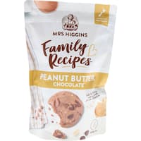 mrs higgins family recipes cookies peanut butter chocolate 300g