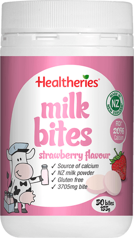 Healtheries Milk Bites Strawberry 50s
