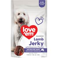 love em lamb jerky rosemary dog treats  200g