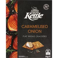 kettle crackers flat bread caramelised onion 150g