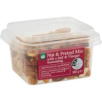 countdown snack pots nut & pretzel salt & vinegar 165g