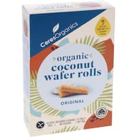 ceres organics coconut wafer rolls original 22pk