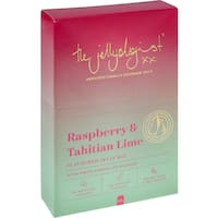 the jellyologist jelly crystals raspberry & tahitian lime 80g