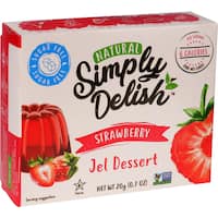 simply delish vegan jelly crystals strawberry 20g