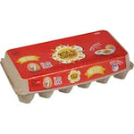 rise n shine caged eggs size 7 18pk