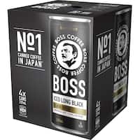 boss iced coffee long black 4pk