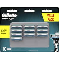 gillette mach3+ replacement blades cartidges 10pk