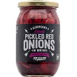 aldersons pickled onions red sweet & sour 485g