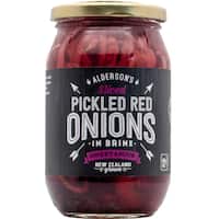 aldersons pickled onions red sweet & sour 485g