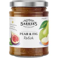 barkers relish pear & fig 260g